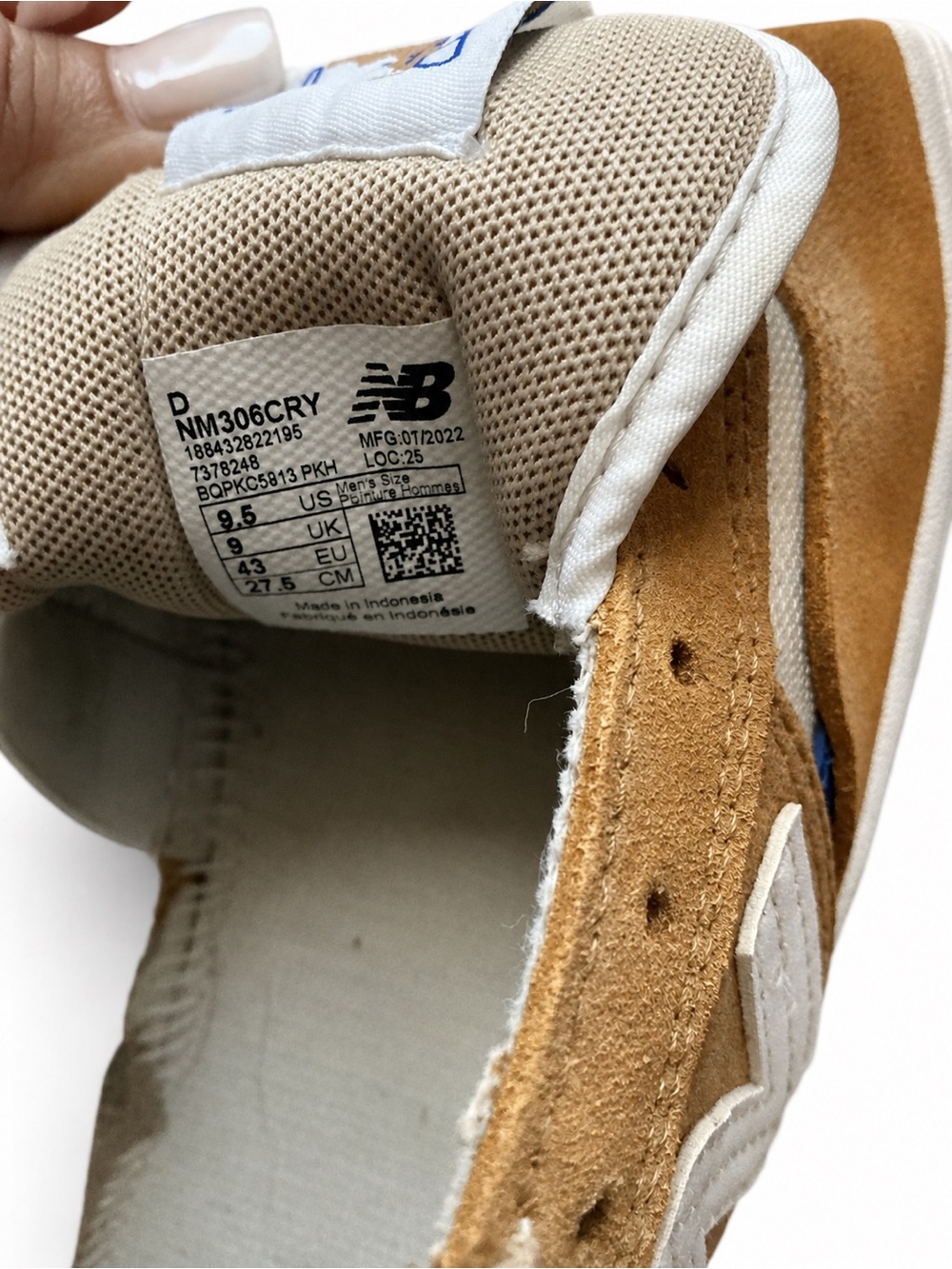 New Balance Numeric 306 Jamie Foy Skate Shoes Men’s 9.5 Curry White - Picture 3 of 5